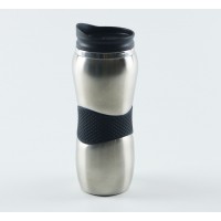 Stainless steel travelling vacuum hot water pot insulated bullet shape portable flask water bottle