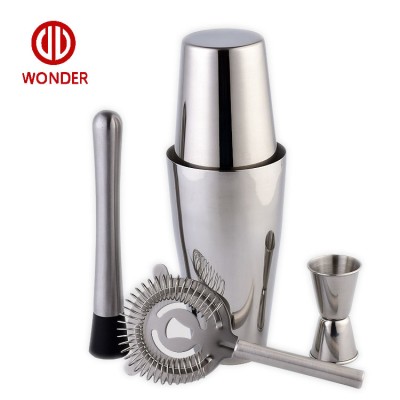 Wonder Hot Sale Stainless Boston Steel Cocktail Shaker Set