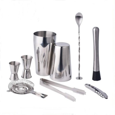 Wonder 2017 Bartender Tool Stainless SteelBoston Cocktail Shaker Set with 7 pcs