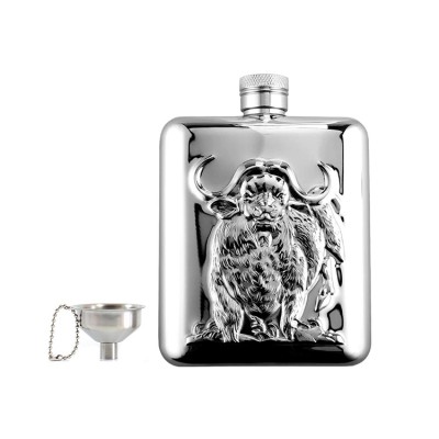 holiday gift stainless steel pewter hip flask